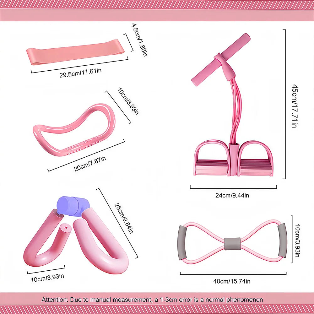 Kit Fitness Maison 5 Pièces – Yoga, Stretching & Musculation